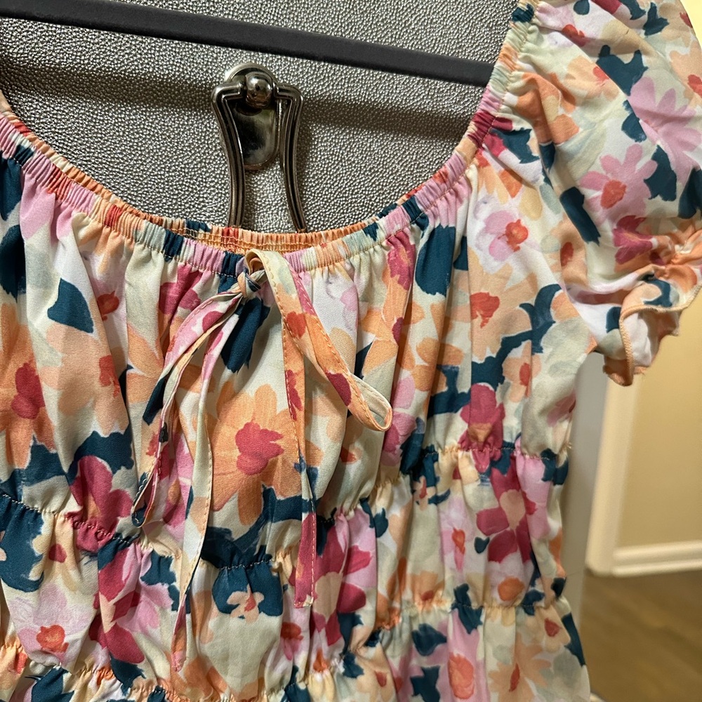 Floral Multicolor Women's Top - Picture 6 of 6
